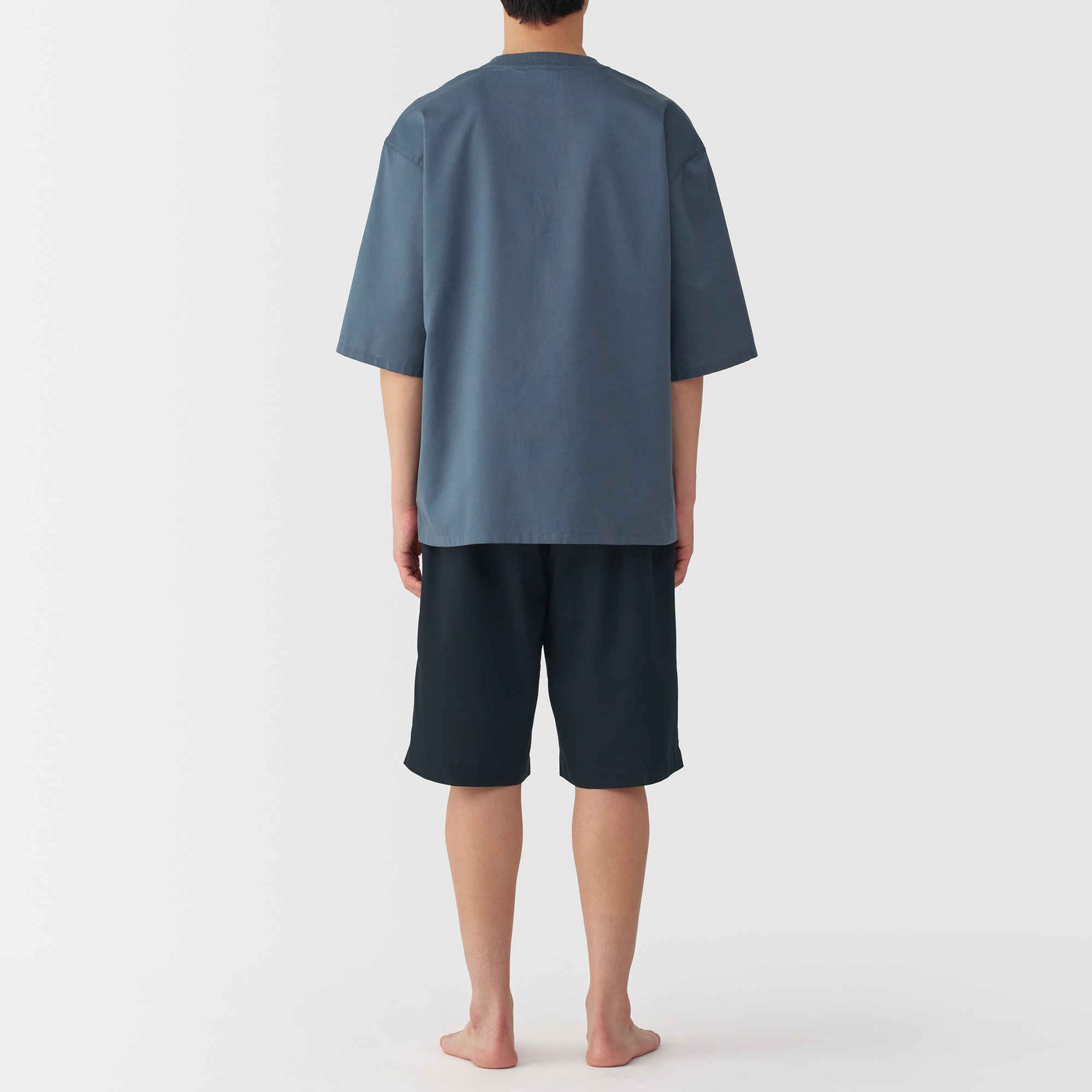 紳士　風を通す　半袖ルームウェアセット