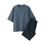 紳士　風を通す　半袖ルームウェアセット