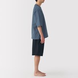 紳士　風を通す　半袖ルームウェアセット