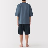 紳士　風を通す　半袖ルームウェアセット