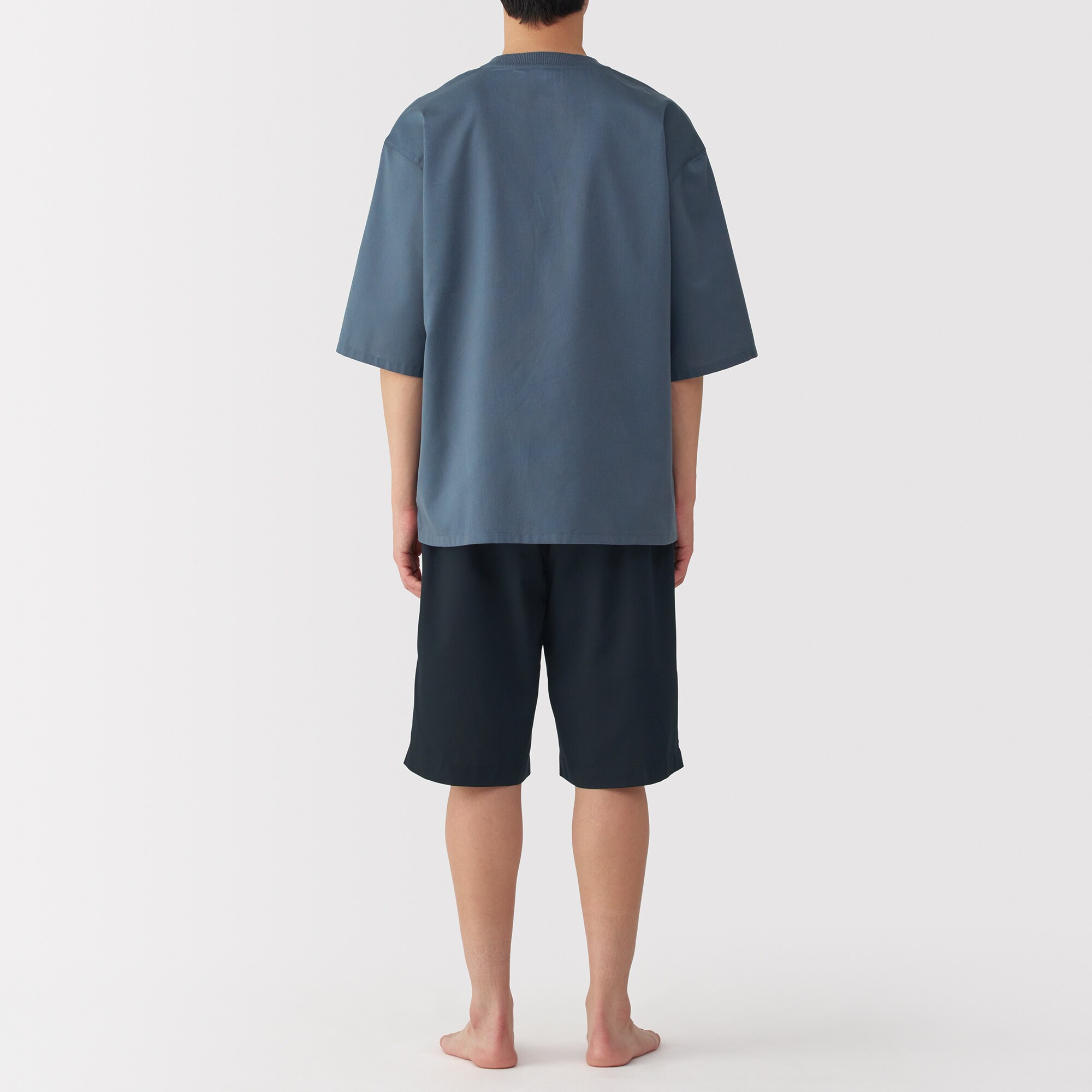 紳士　風を通す　半袖ルームウェアセット