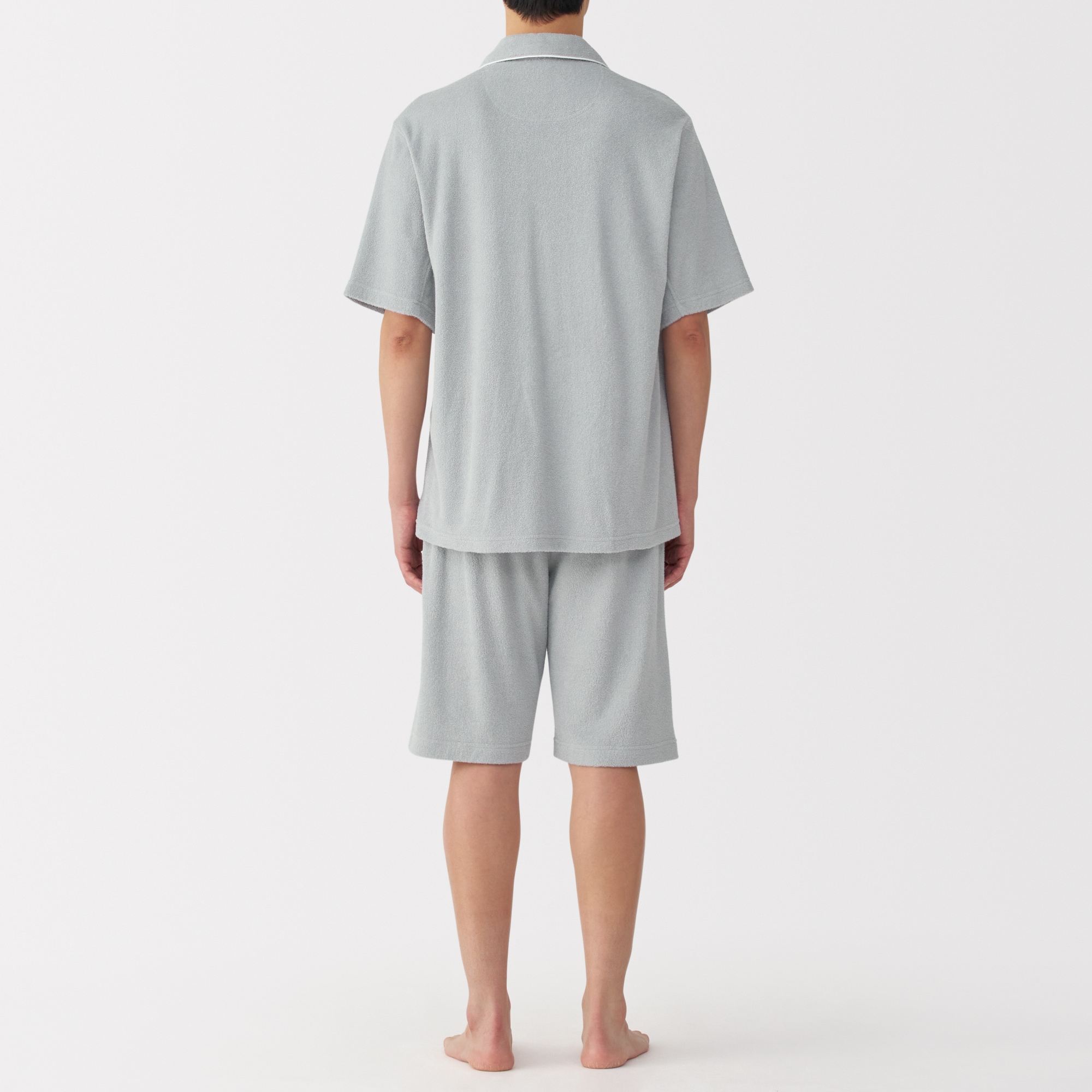 紳士 着るタオル 両面パイル 半袖パジャマ | 無印良品