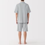 紳士　着るタオル　両面パイル　半袖パジャマ