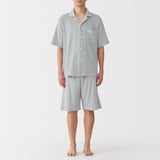 紳士　着るタオル　両面パイル　半袖パジャマ