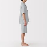 紳士　着るタオル　両面パイル　半袖パジャマ