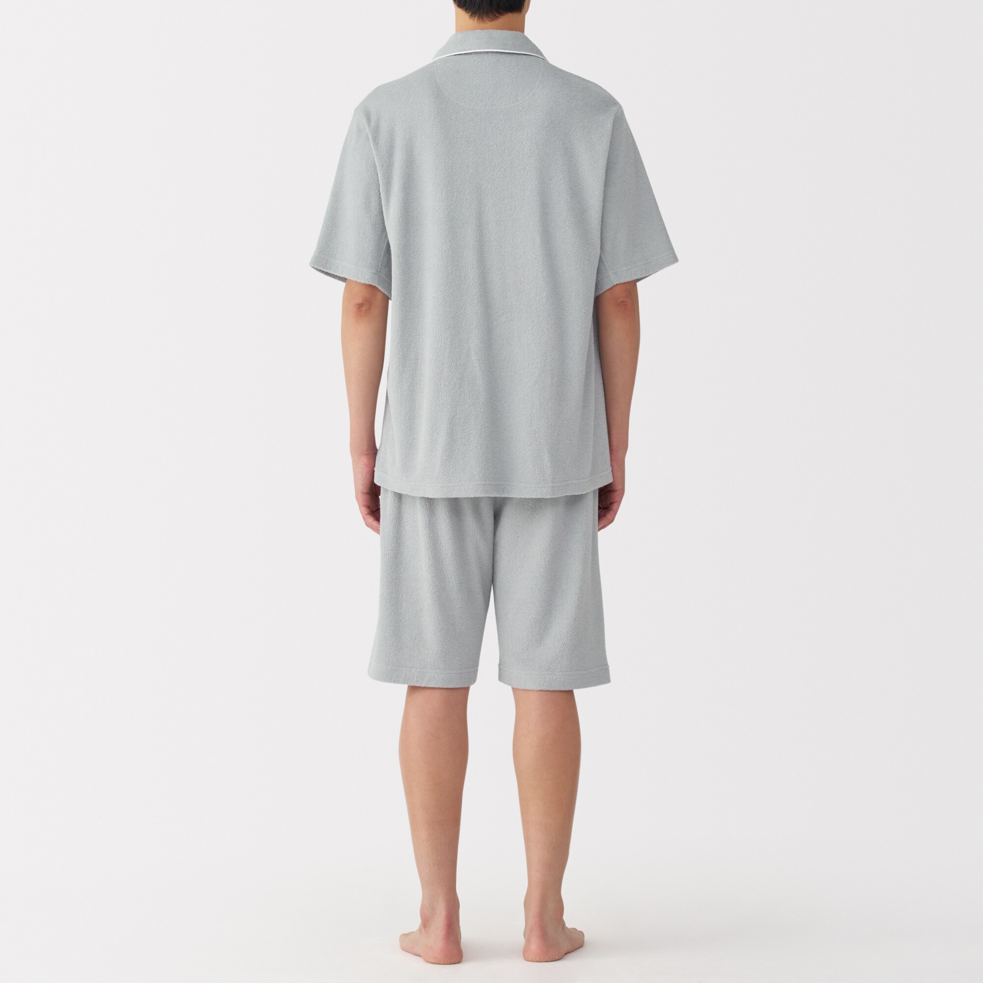 紳士　着るタオル　両面パイル　半袖パジャマ