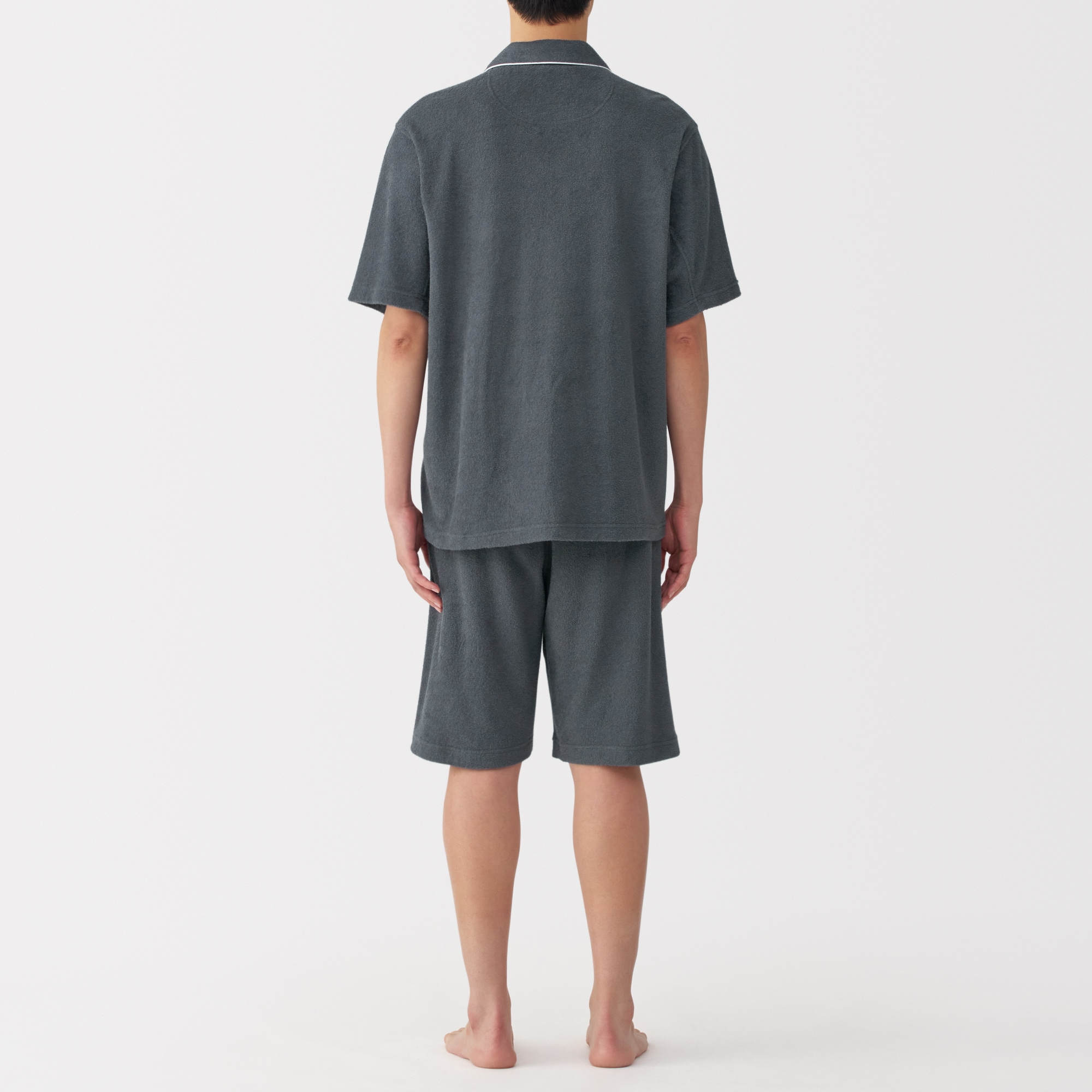 紳士　着るタオル　両面パイル　半袖パジャマ