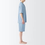 紳士　着るタオル　両面パイル　半袖パジャマ