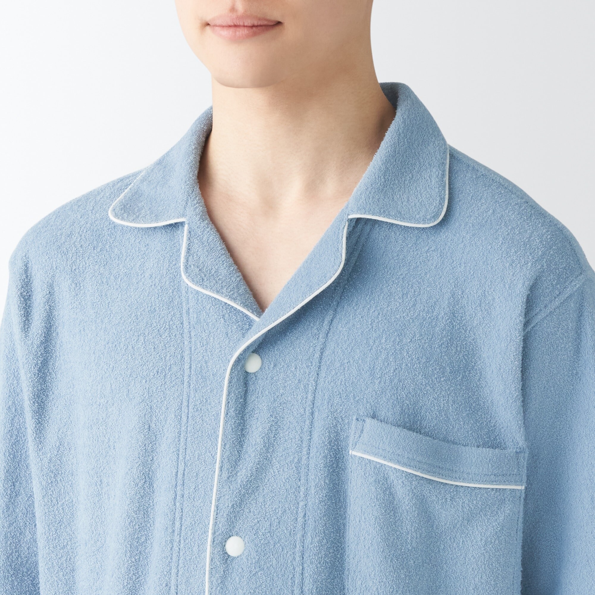 紳士　着るタオル　両面パイル　半袖パジャマ