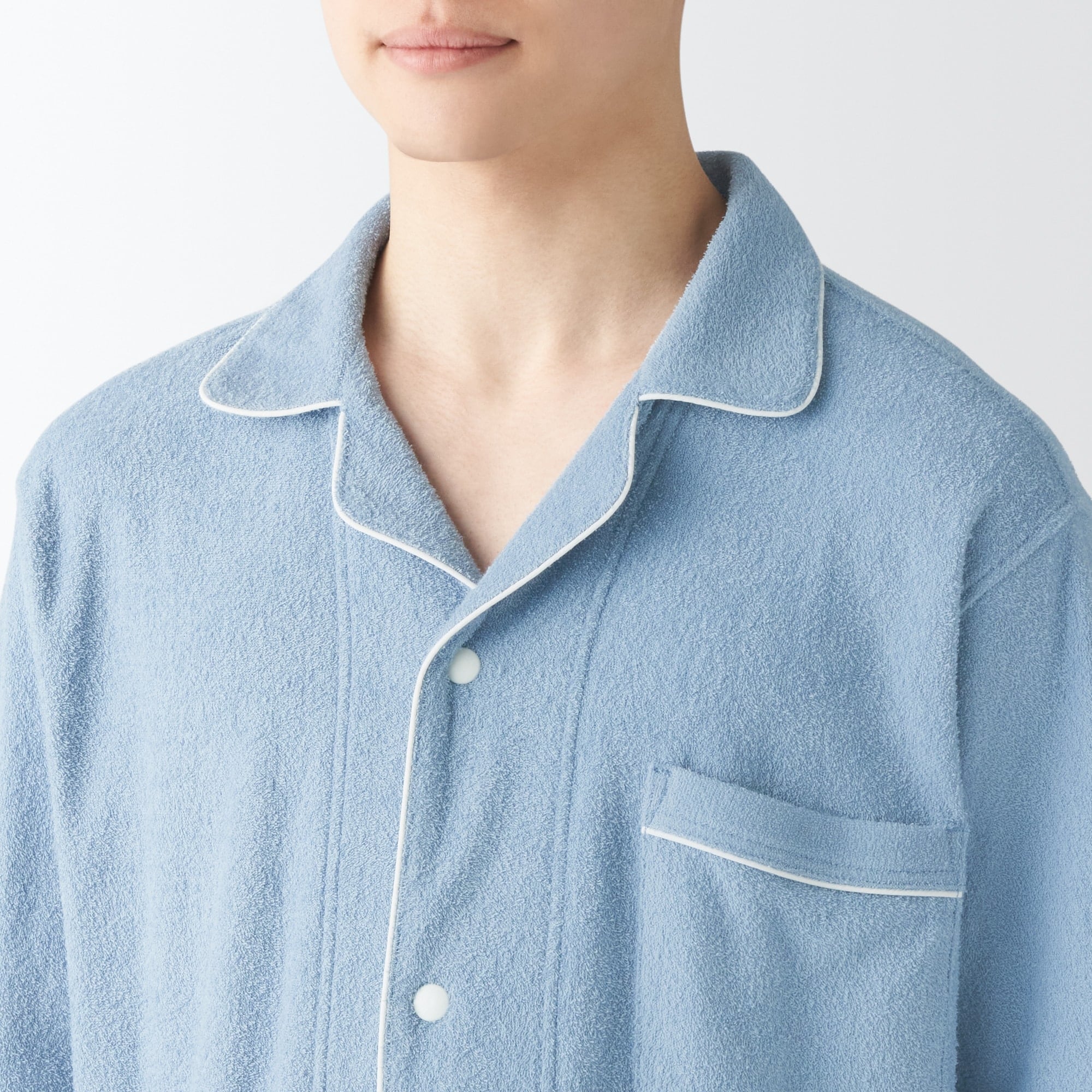 紳士 着るタオル 両面パイル 半袖パジャマ | 無印良品