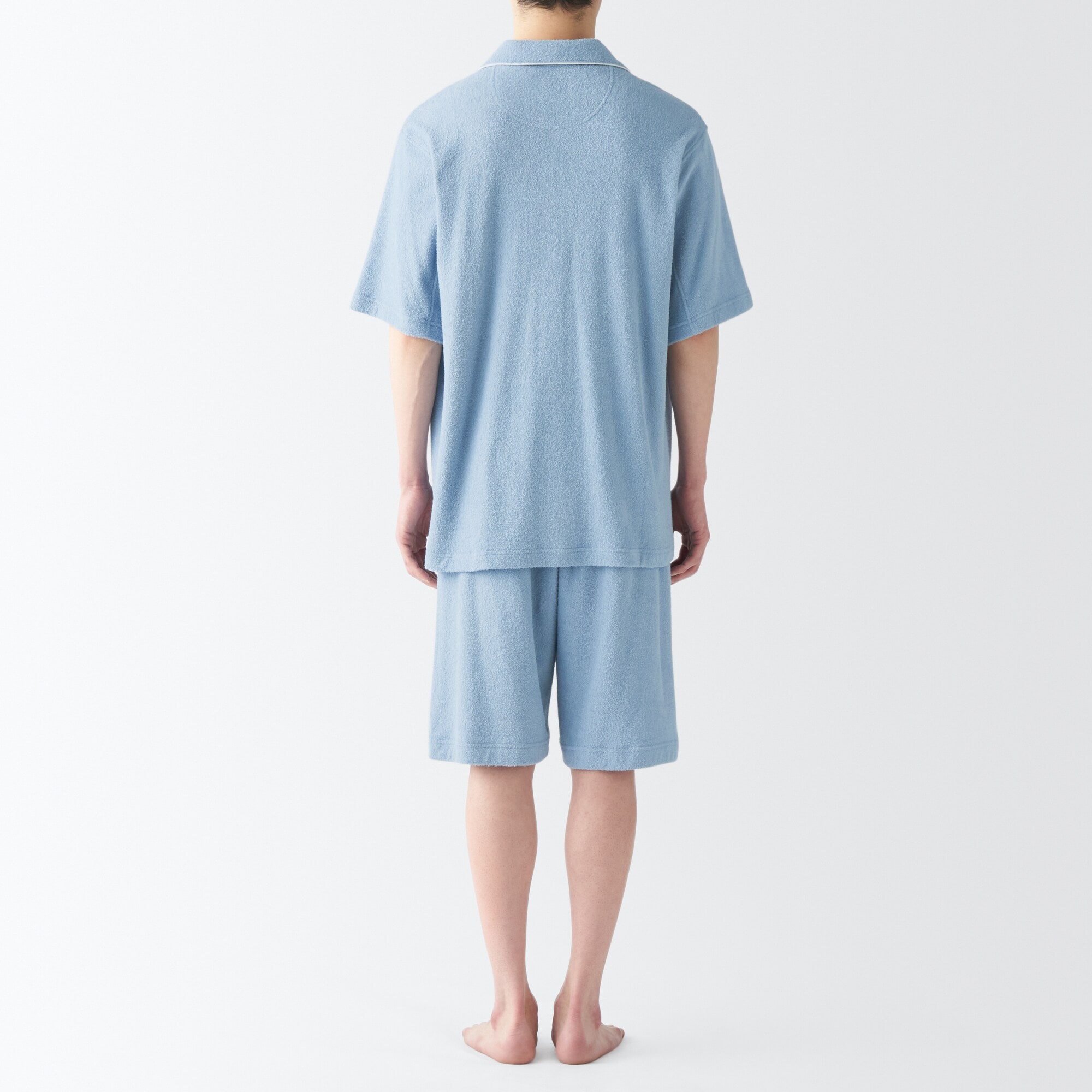 紳士　着るタオル　両面パイル　半袖パジャマ