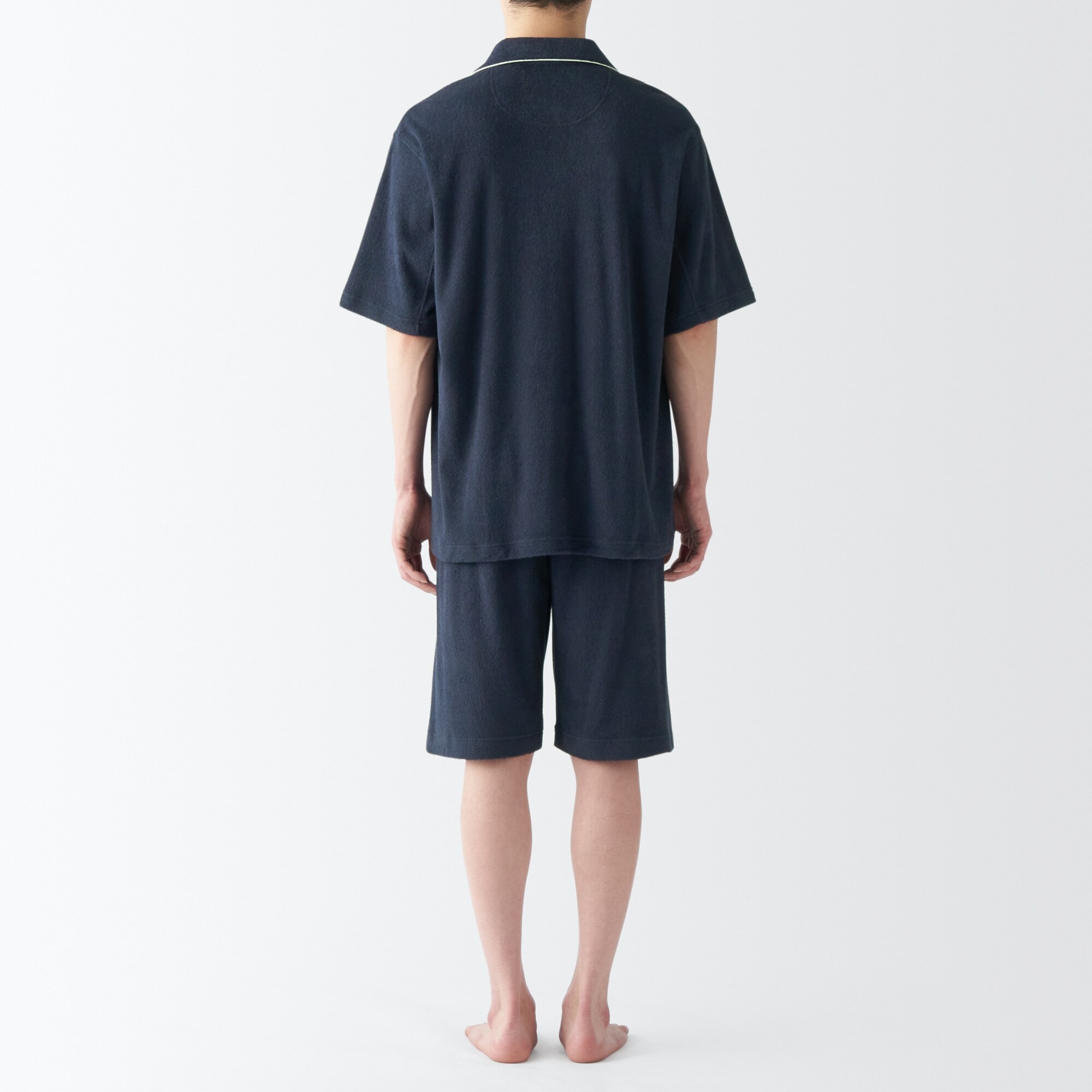 紳士　着るタオル　両面パイル　半袖パジャマ