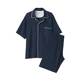 紳士　着るタオル　両面パイル　半袖パジャマ