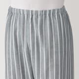 紳士　脇に縫い目のない　二重ガーゼ長袖パジャマ