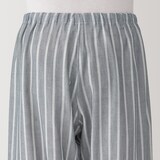 紳士　脇に縫い目のない　二重ガーゼ長袖パジャマ