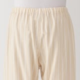 紳士　脇に縫い目のない　二重ガーゼ長袖パジャマ