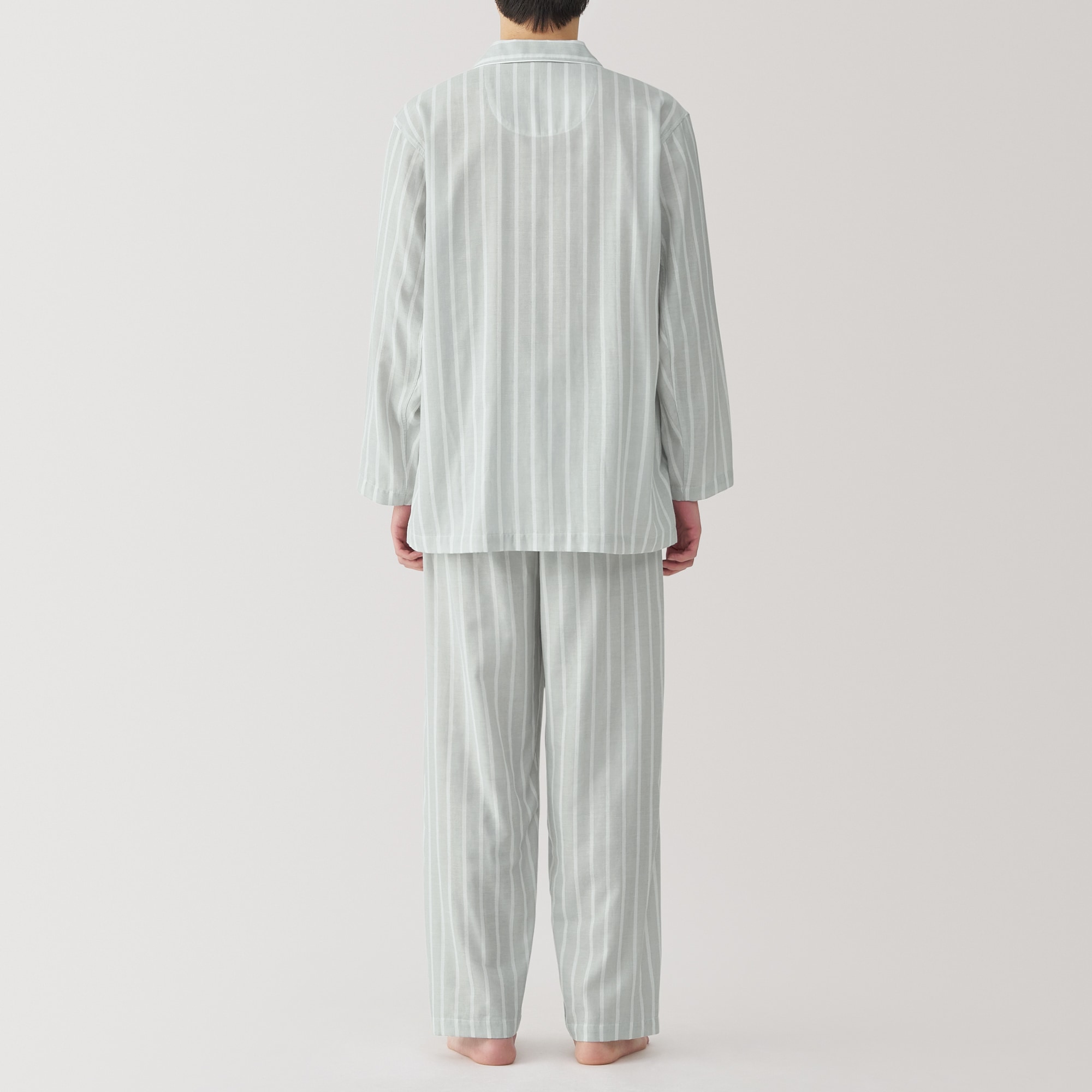 新品／無印良品／大きいサイズL／脇に縫い目のないチーズクロスガーゼ長袖パジャマ 婦人 脇に縫い目のない チーズクロスガーゼ長袖パジャマ | 無印良品