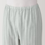 紳士　脇に縫い目のない　二重ガーゼ長袖パジャマ