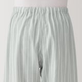 紳士　脇に縫い目のない　二重ガーゼ長袖パジャマ