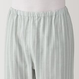 紳士　脇に縫い目のない　二重ガーゼ長袖パジャマ