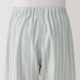 紳士　脇に縫い目のない　二重ガーゼ長袖パジャマ