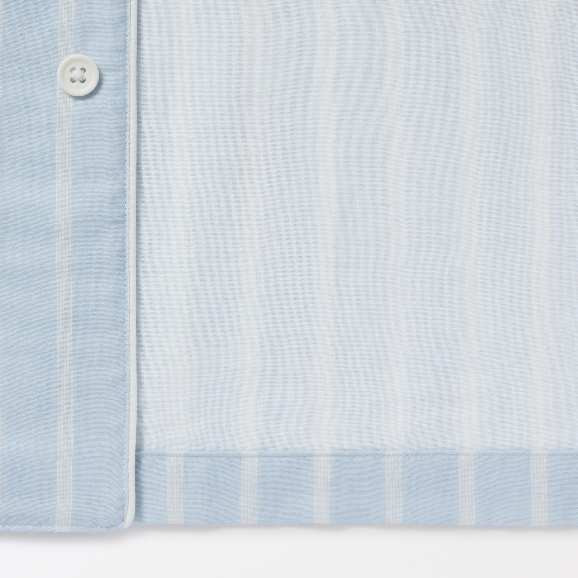 紳士　脇に縫い目のない　二重ガーゼ長袖パジャマ