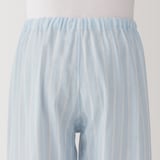 紳士　脇に縫い目のない　二重ガーゼ長袖パジャマ