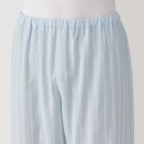 紳士　脇に縫い目のない　二重ガーゼ長袖パジャマ