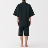 紳士　しじら織　甚平