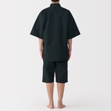 紳士　しじら織　甚平