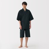 紳士　しじら織　甚平