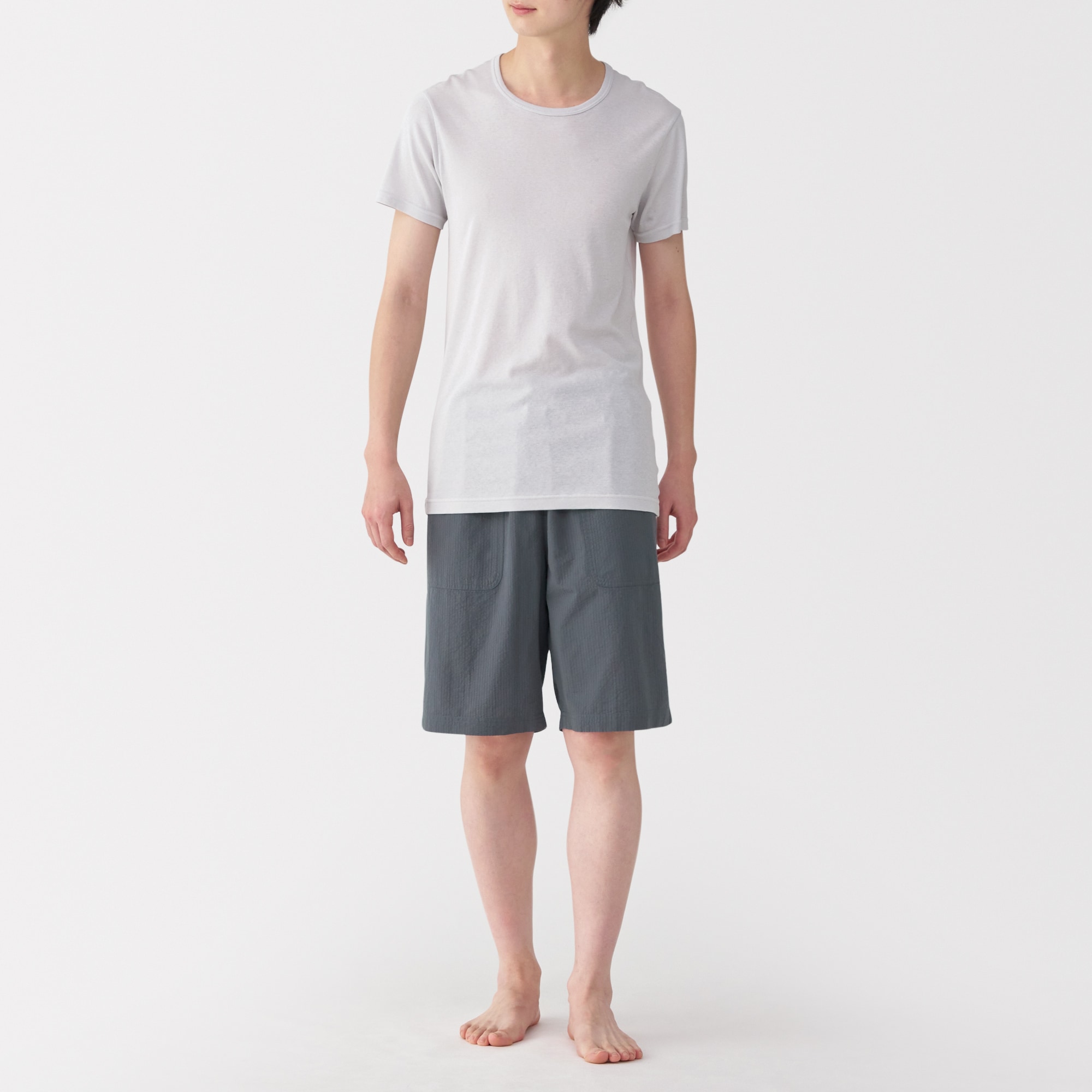 無印良品ショートパンツ 紳士 撥水ナイロンカーゴショートパンツ | 無印良品