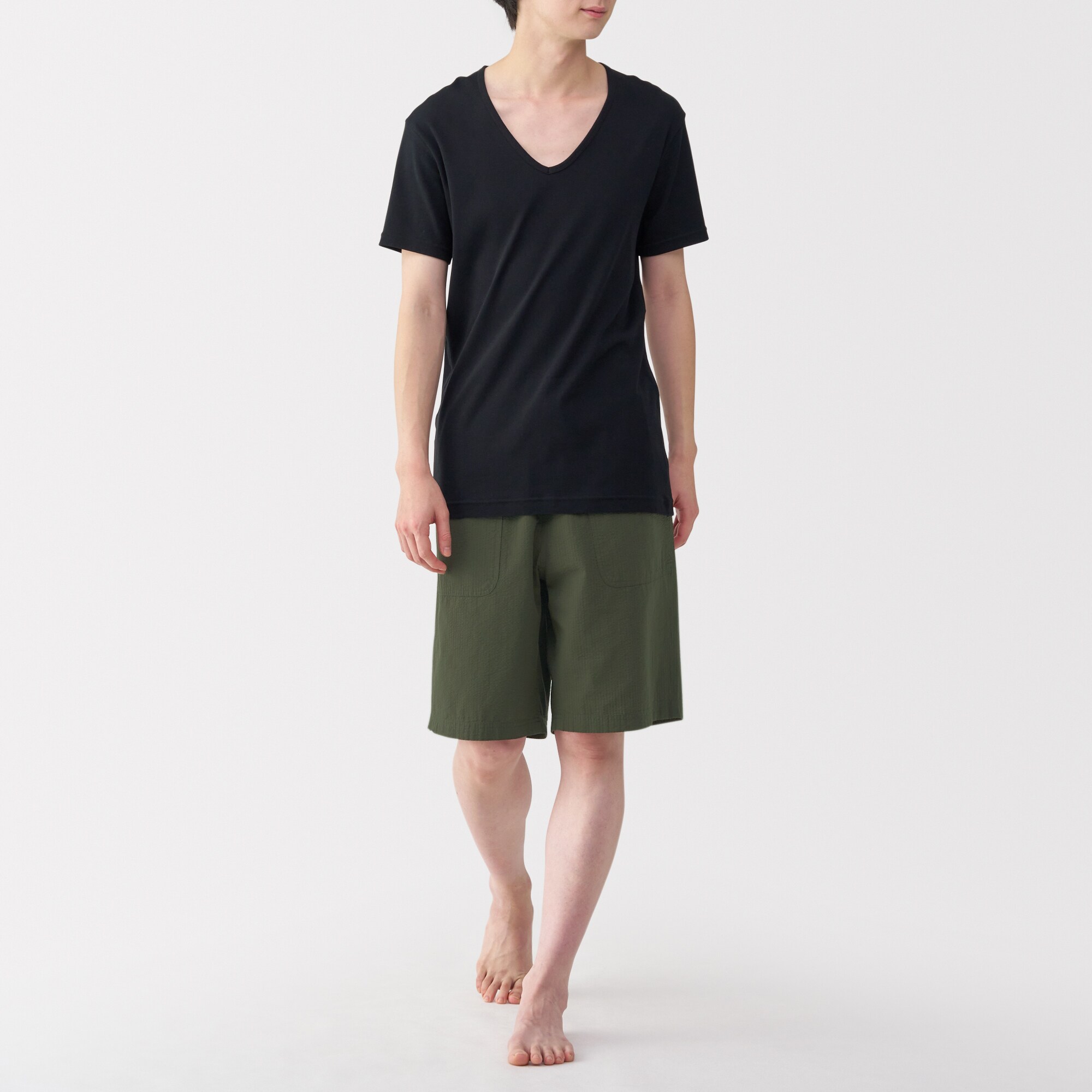 無印良品ショートパンツ 紳士 サッカー織ショートパンツ | 無印良品
