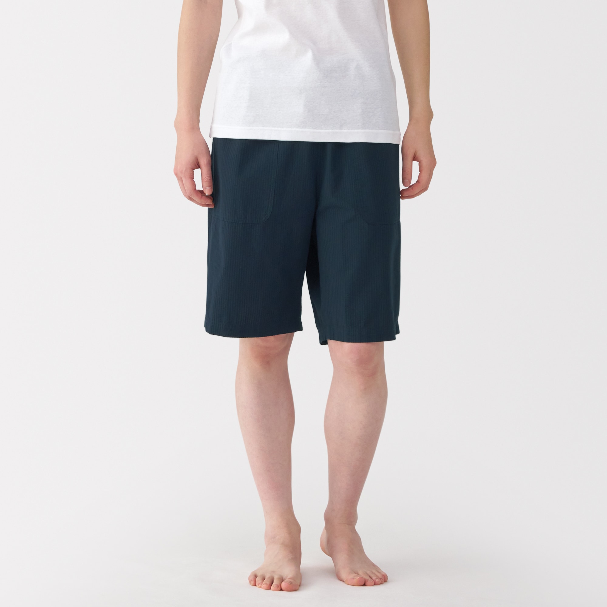 無印良品ショートパンツ 紳士 サッカー織ショートパンツ | 無印良品