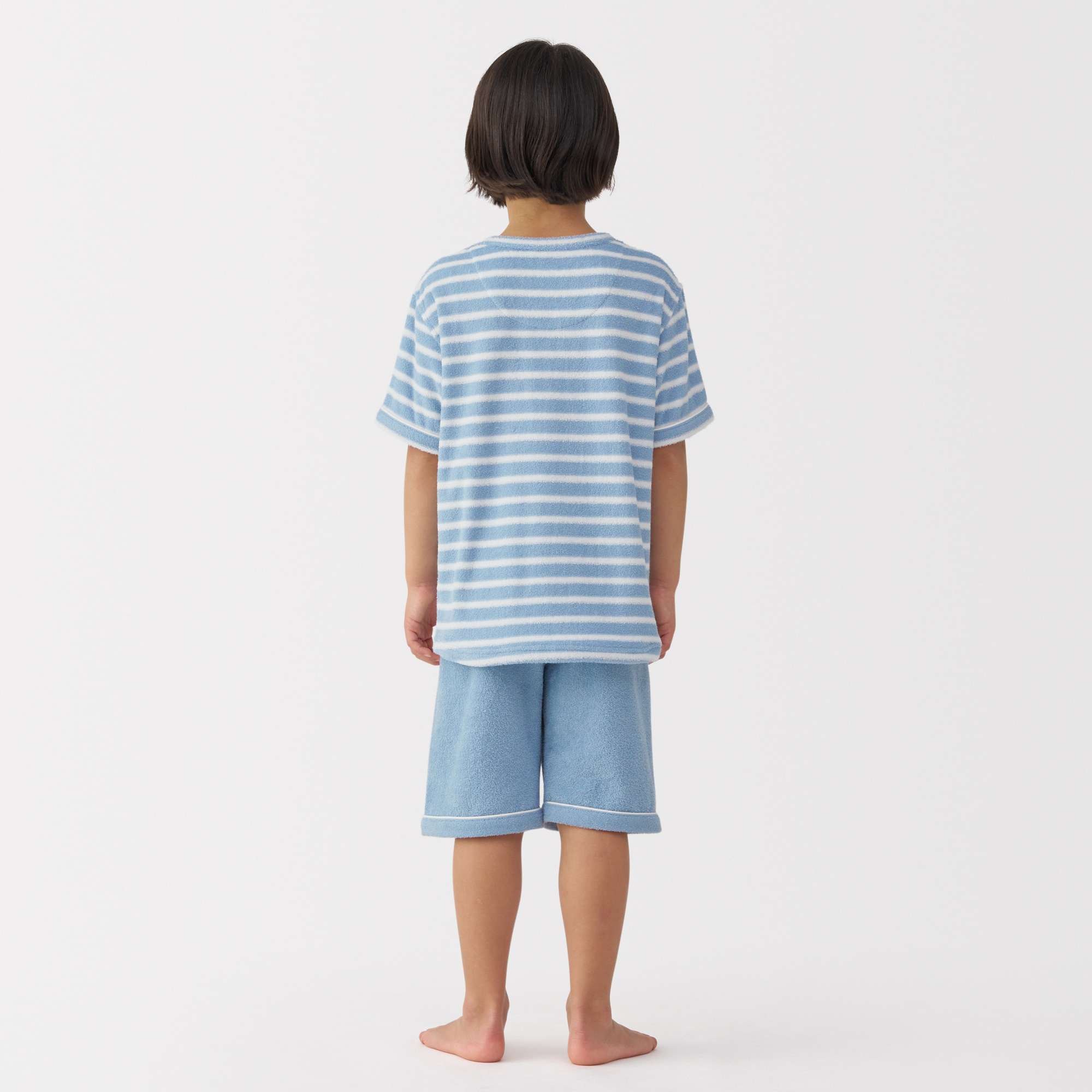 キッズ 着るタオル 両面パイル 半袖ルームウェアセット | 無印良品