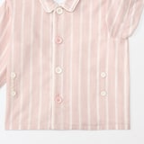 ベビー　脇に縫い目のない　二重ガーゼお着替えパジャマ