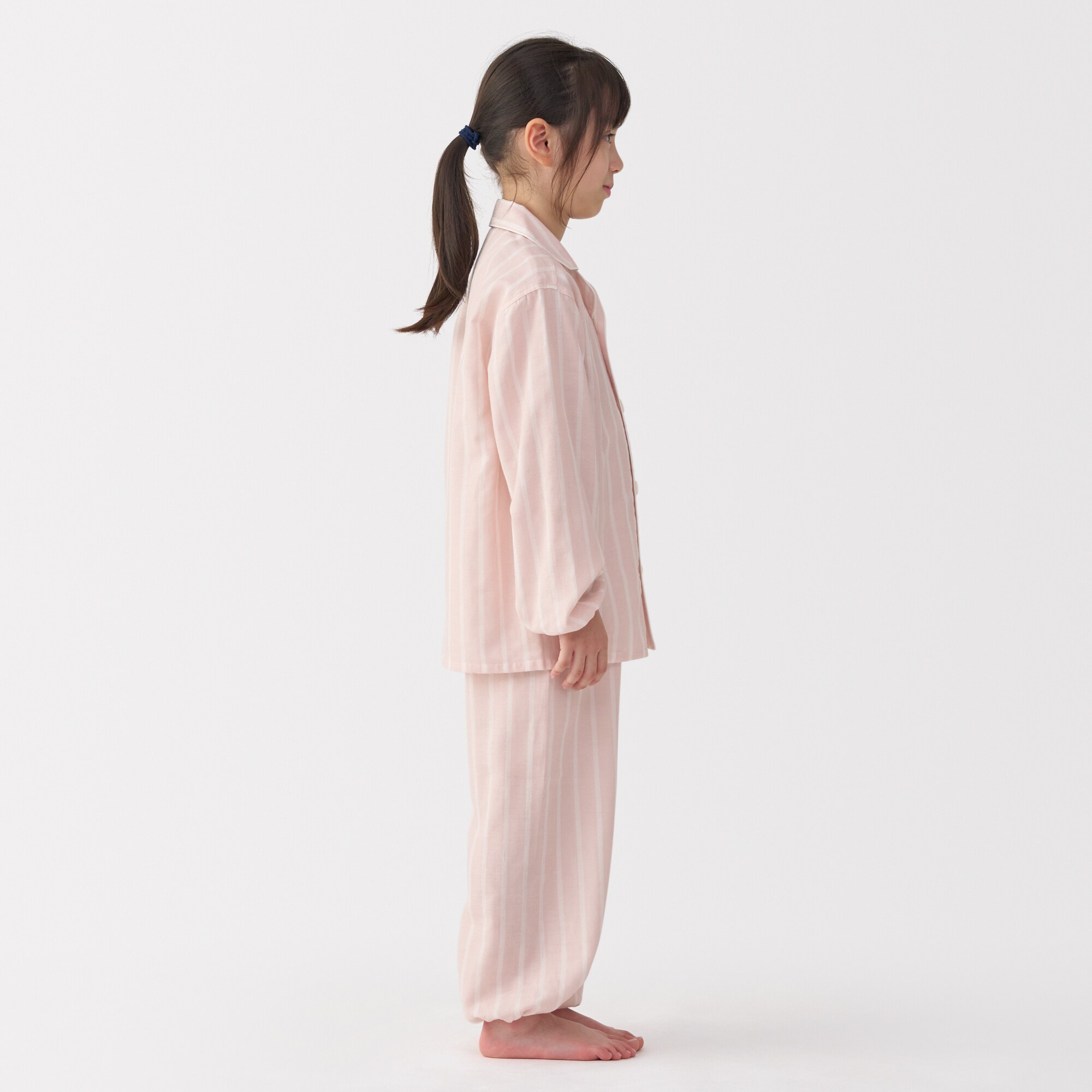 キッズ 脇に縫い目のない 二重ガーゼパジャマ | 無印良品