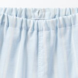キッズ　脇に縫い目のない　二重ガーゼパジャマ