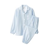 キッズ　脇に縫い目のない　二重ガーゼパジャマ