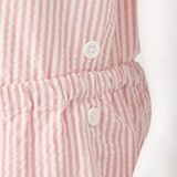 ベビー　脇に縫い目のない　サッカー織　半袖お着替えパジャマ