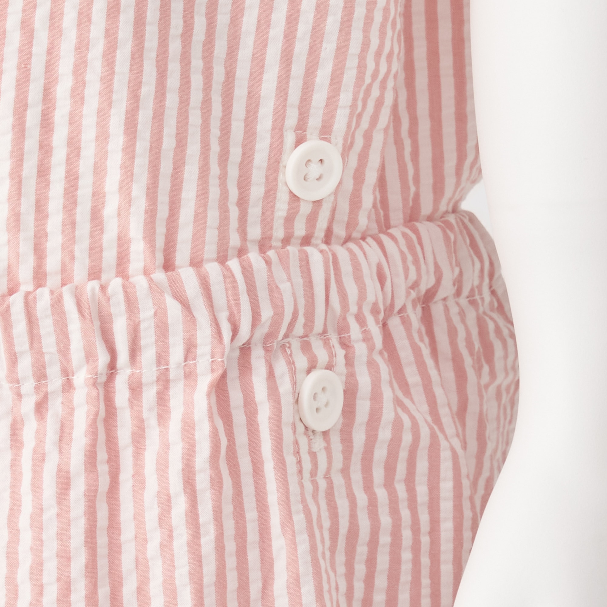 ベビー　脇に縫い目のない　サッカー織　半袖お着替えパジャマ