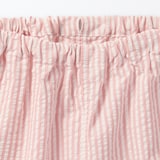 ベビー　脇に縫い目のない　サッカー織　半袖お着替えパジャマ