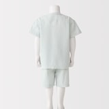 ベビー　脇に縫い目のない　サッカー織　半袖お着替えパジャマ