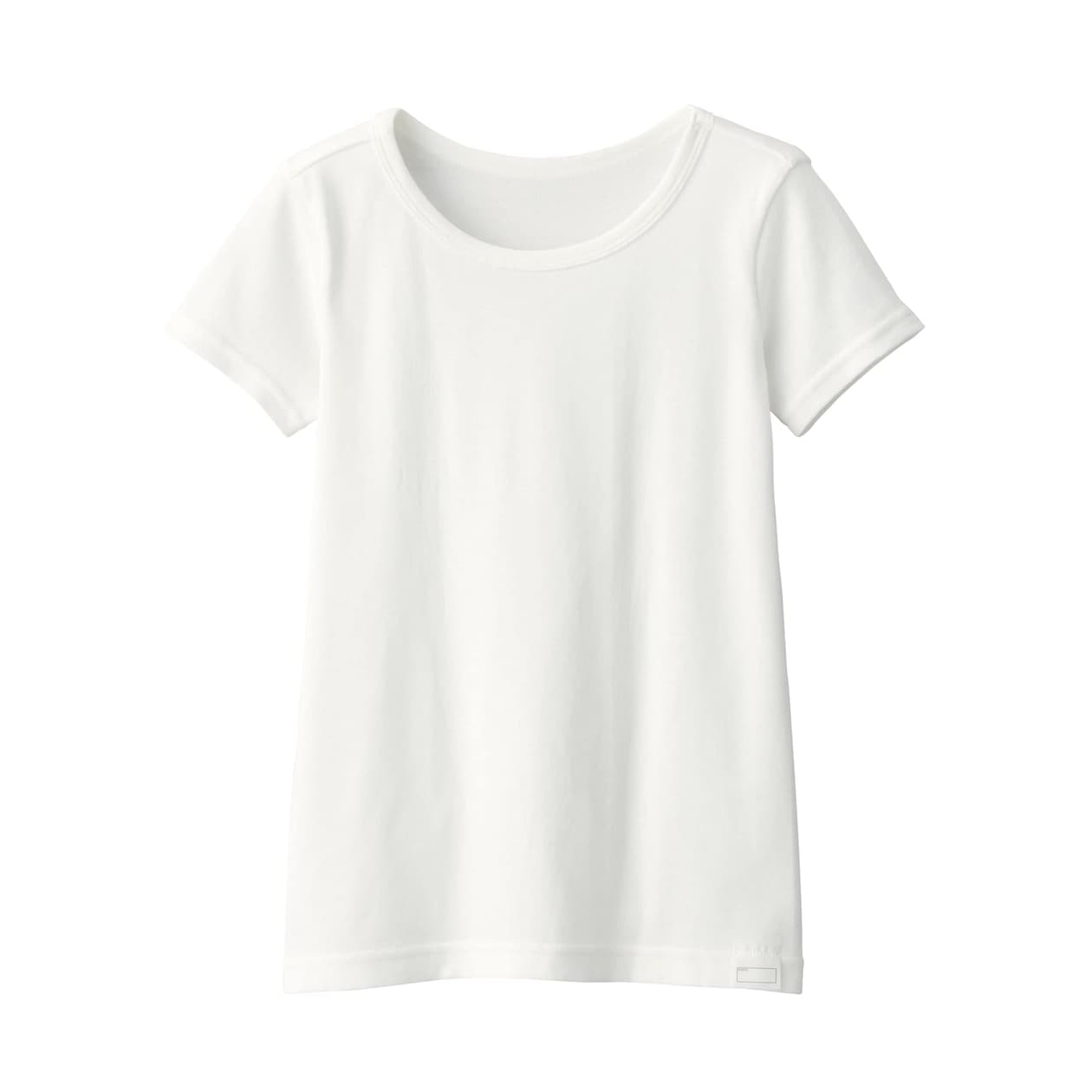 キッズ　フライス編みクルーネック半袖Ｔシャツ【インナー】