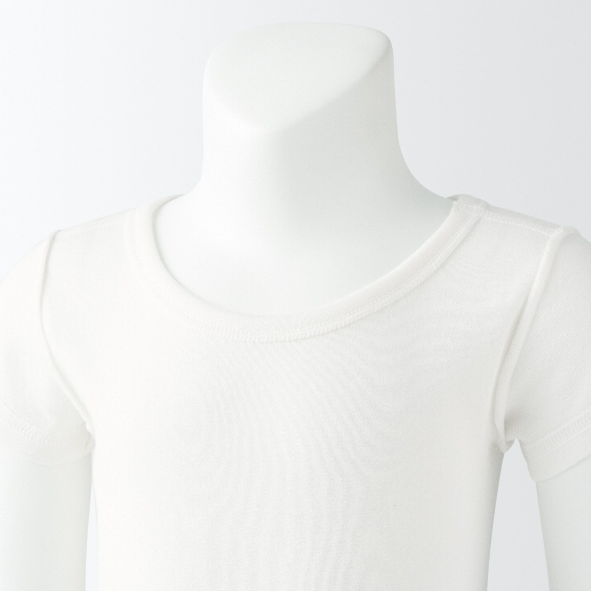 ベビー　フライス編みクルーネック半袖Ｔシャツ【インナー】