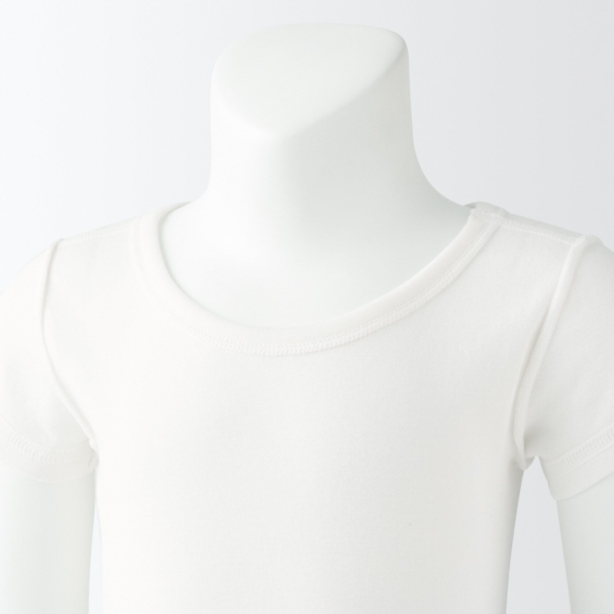 ベビー　フライス編みクルーネック半袖Ｔシャツ【インナー】