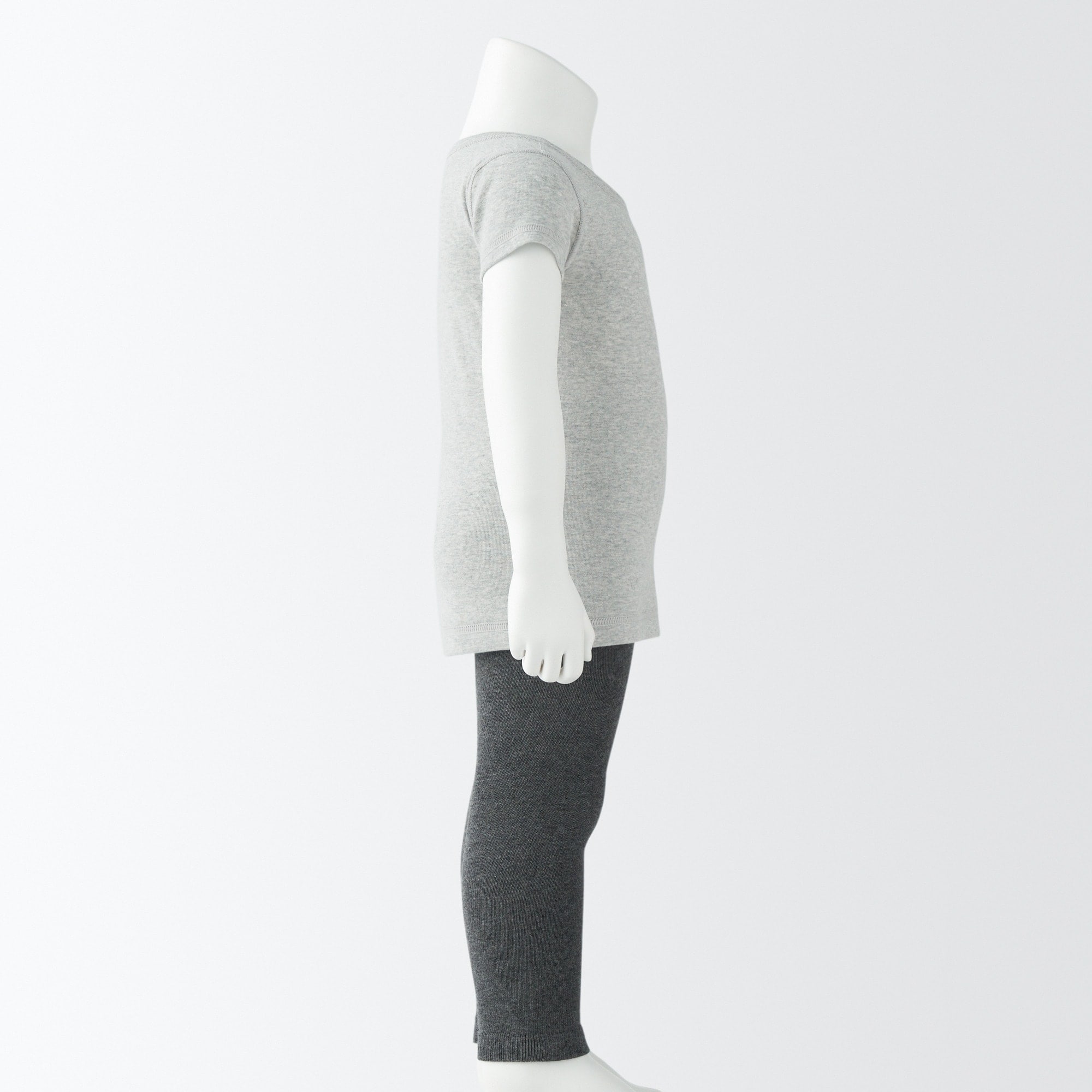 ベビー　フライス編みクルーネック半袖Ｔシャツ【インナー】