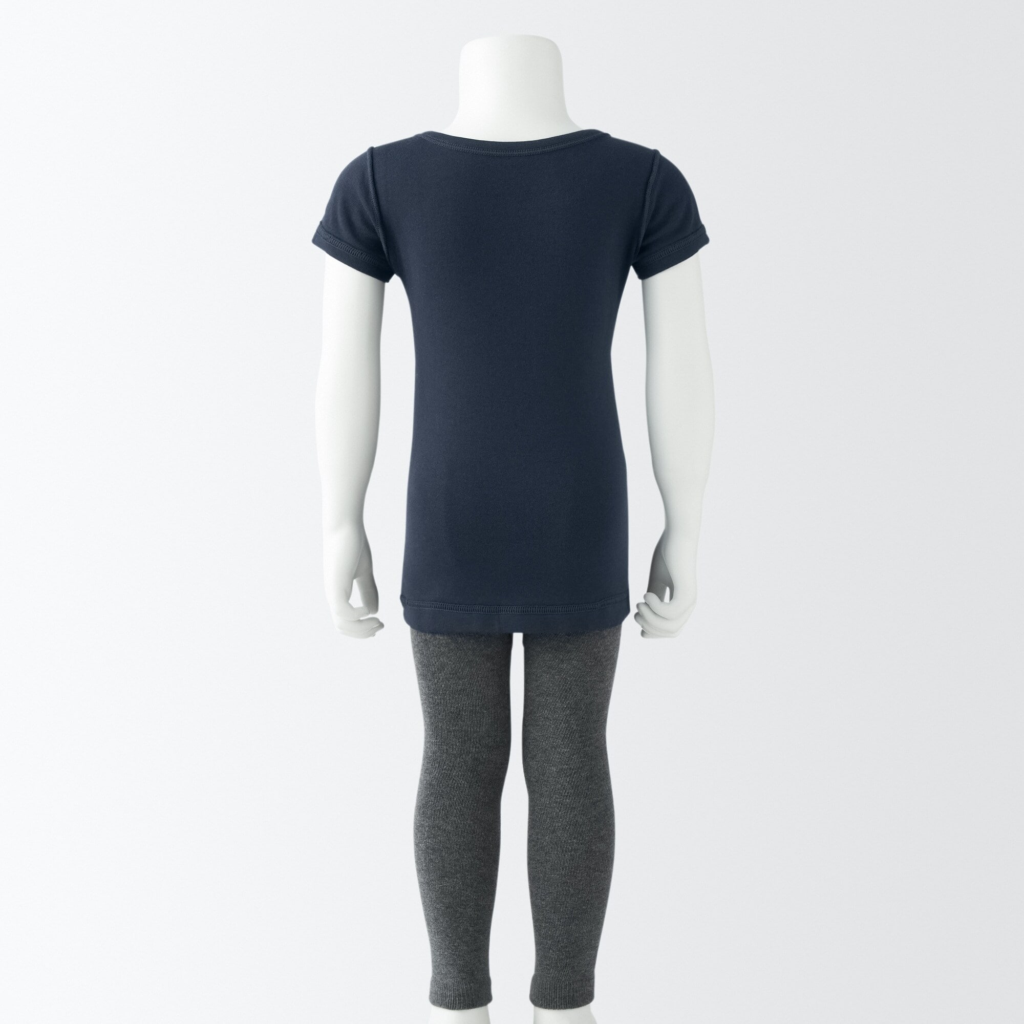 ベビー　フライス編みクルーネック半袖Ｔシャツ【インナー】