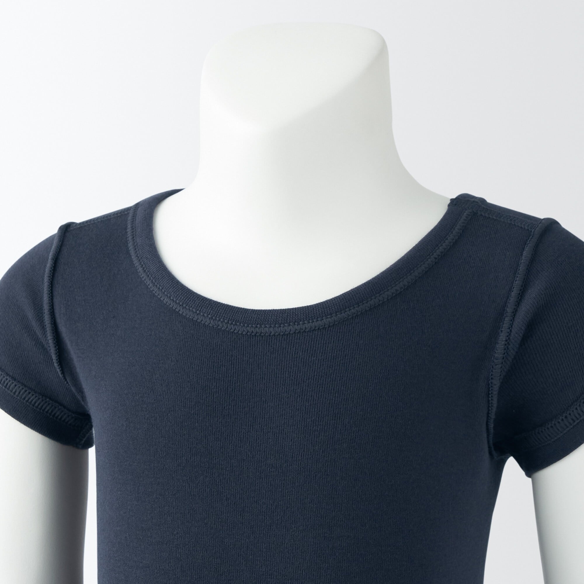 ベビー　フライス編みクルーネック半袖Ｔシャツ【インナー】