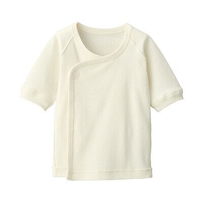 無染色フライス編み短肌着